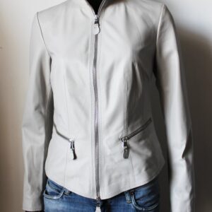 Grey zipper Women jacket