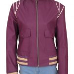 Alison Brie Glow Purple Jacket
