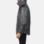 Adam Grey Leather Jacket - Image 3