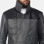 Adam Grey Leather Jacket - Image 5