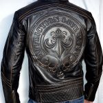 Black Premium Lemmy Men's Leather Biker Jacket