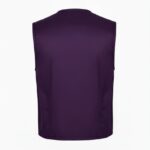 Aladdin Superhero Cosplay Purple Vest back view in purple cotton fabric inspired by Aladdin cosplay outfit.