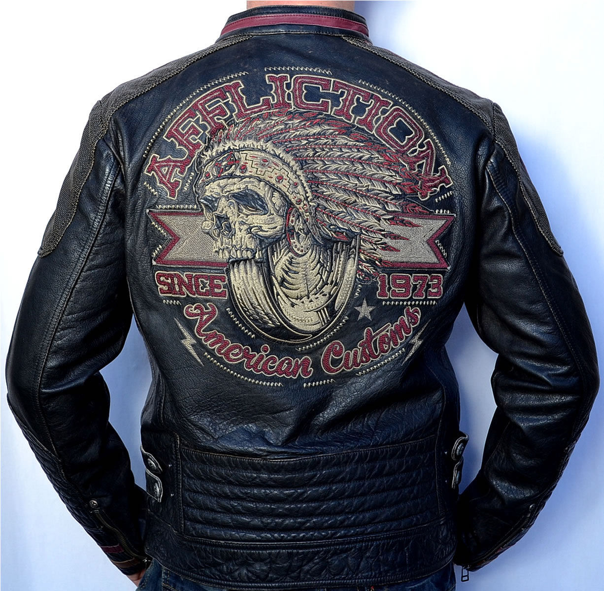 Maker of Jacket Biker Jackets Build for Speed Men's Leather Black