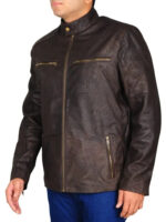 Chris Evans Civil War Brown Leather Jacket