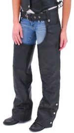 Classic motorcycle chaps with zip-out linings for versatility and comfort