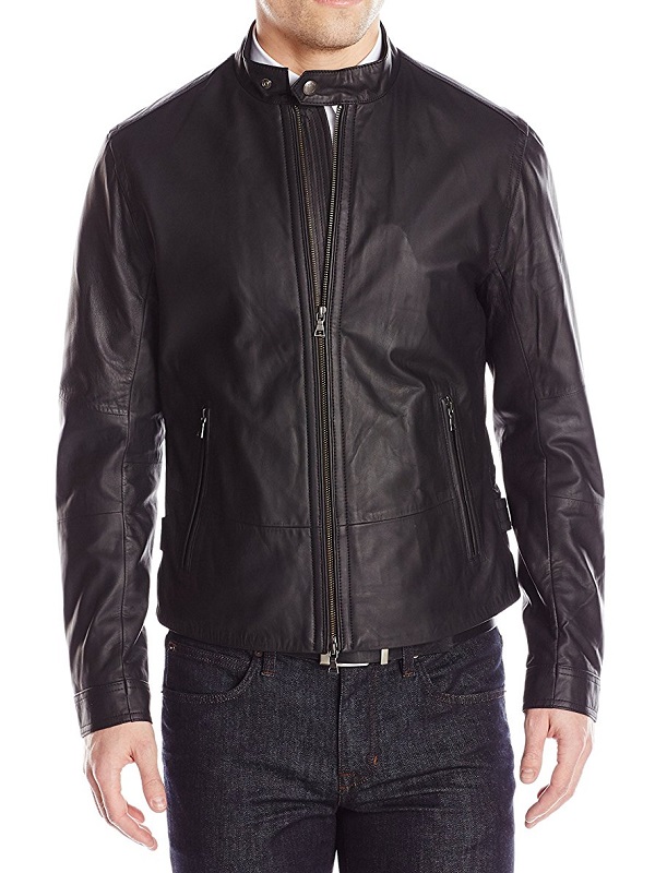 DAMON SALVATORE VAMPIRE DIARIES BLACK JACKET (1) DAMON SALVATORE VAMPIRE DIARIES BLACK JACKET - Image 1
