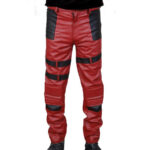 Deadpool Red Leather Pant