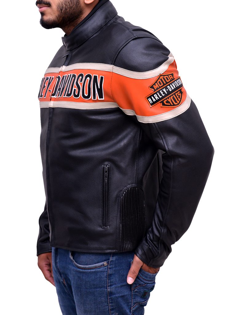 HARLEY DAVIDSON VICTORY LANE LEATHER JACKET Maker of Jacket