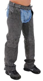 Premium Heavy Gray Vintage Chaps