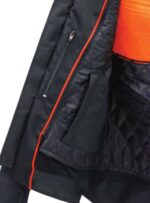 Black Heavy Nylon Skull Jacket CCW Pocket & Reflector Skulls - Image 3
