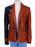 Defiance TV series jacket inspired by Julie Benz Front
