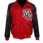 Michael Jackson Mickey Mouse Red Varsity Jacket