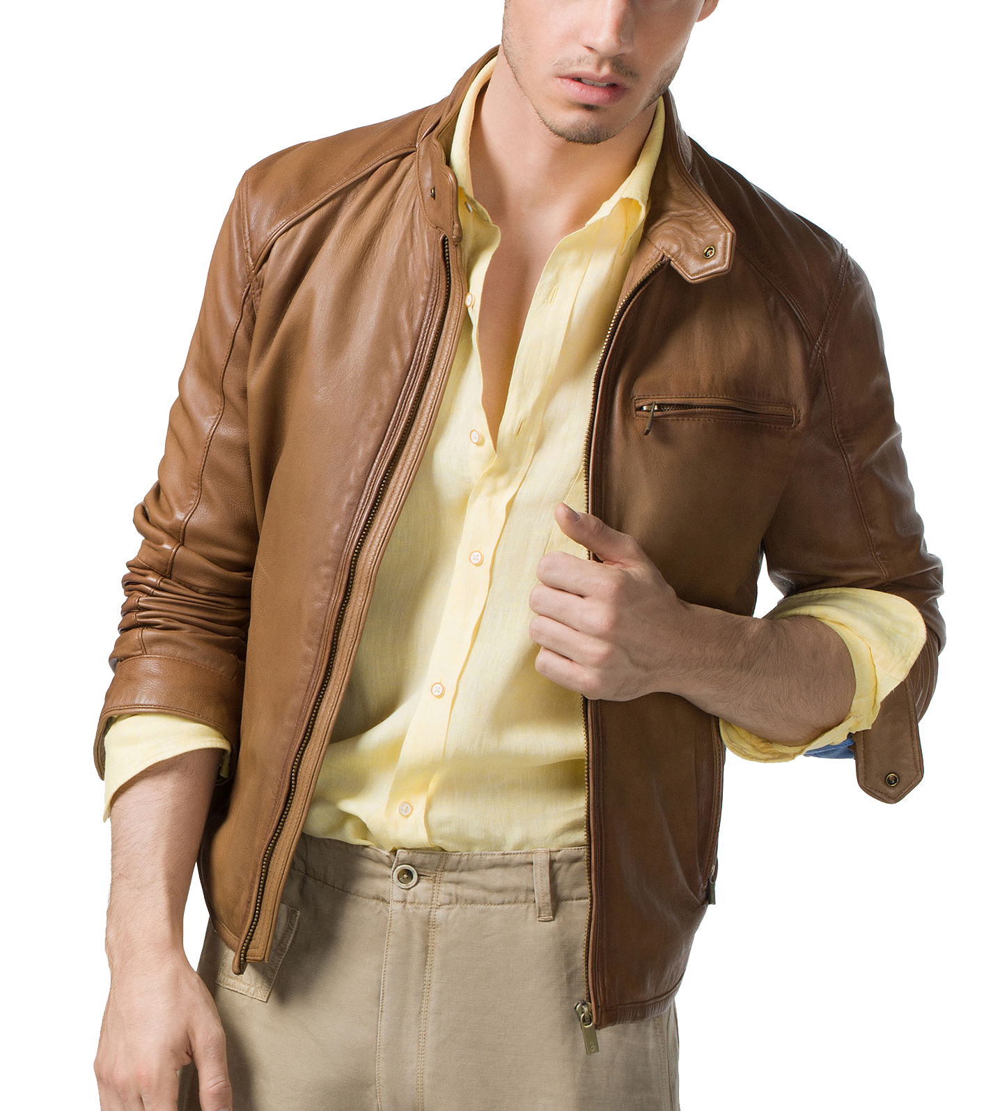 Men's Designer Leather Jackets & Mid-Layer Pieces