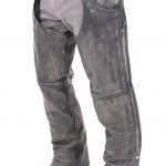 Premium Heavy Gray Vintage Deep Pocket Chaps