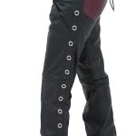 Premium Leather Chaps Pant Pockets and Eyelets