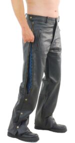 Leather Motorcycle Chaps for Men