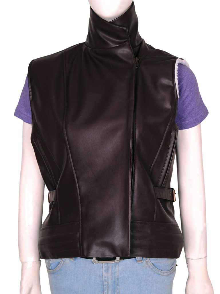 Walking Dead Ladies Brown Leather Vest Walking Dead Ladies Brown Leather Vest