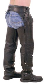 Ultimate Leather Chaps Pockets Back