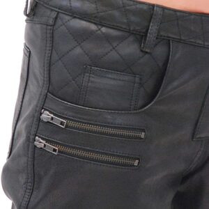 Women's Premium Naked Cowhide Leather Riding Pants