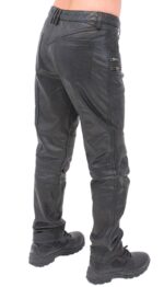 Women's Premium Naked Cowhide Leather Riding Pants Back