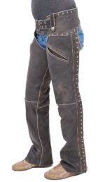 Vintage Studded Leather Chap