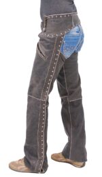Pemium Studded Leather Motorcycle Chaps