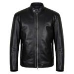 Woodside Lucifer Amenadiel Black Leather Jacket (Front)