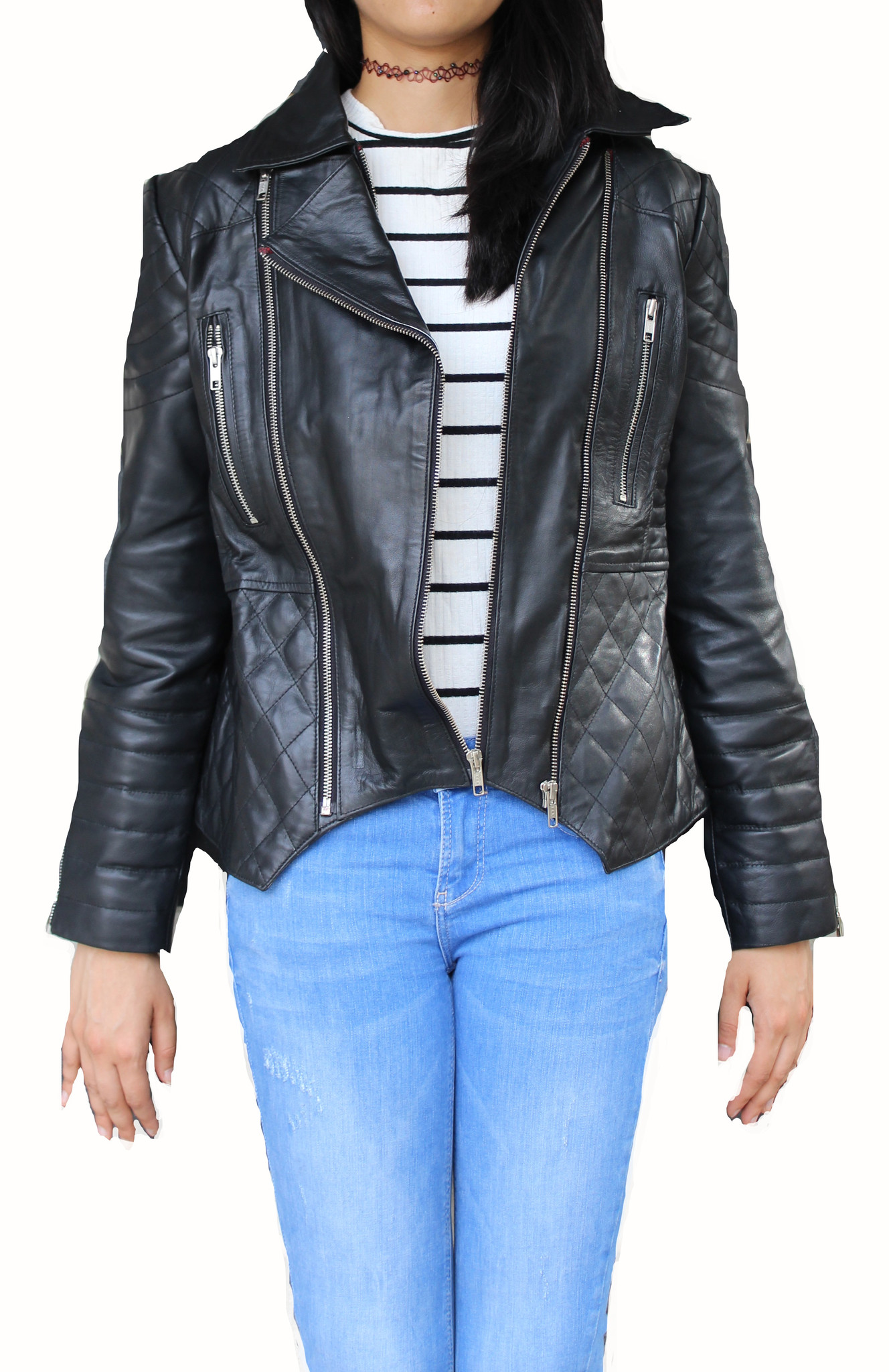 Women’s jacket with quilted patterns