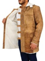 tom hardy dark knight rises bane distressed leather coat side