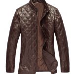 QUILTED CLASSIC MENS LEATHER COAT