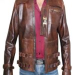 John Boyega Star Wars The Force Awakens Brown Jacket