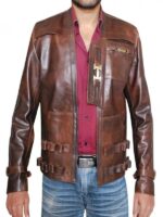 John Boyega Star Wars The Force Awakens Brown Jacket