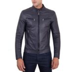 blue-vintage-style-leather-jacket-four-pockets