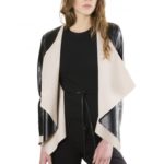 Black Colour Nappa Lamb Leather Jacket Smooth Effect