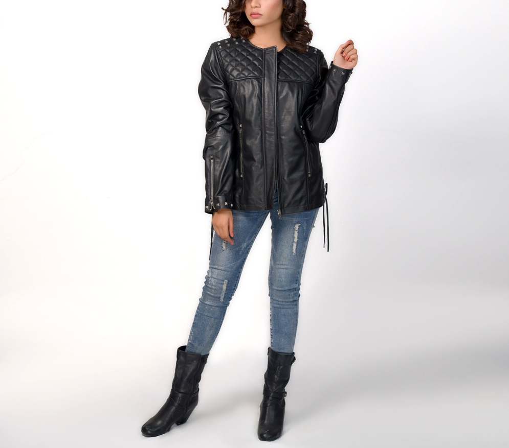 30-Hanso-Black-Leather-Jacket Hanso Black Leather Jacket - Image 1