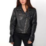 Usmi Black Leather Jacket