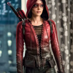 Arrow Speedy Willa Holland Thea Queen Leather Jacket