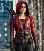 Arrow Speedy Willa Holland Thea Queen Leather Jacket