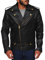 Cry Baby Johnny Depp Black Leather Jacket