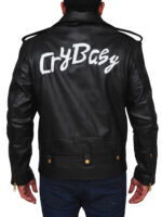 Cry Baby Johnny Depp Black Leather Jacket