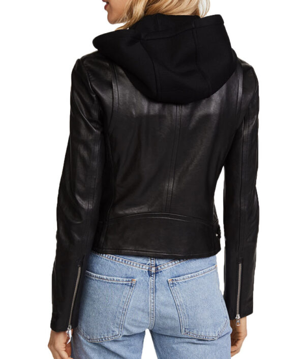 Black Siren Motorcycle Hooded Jacket