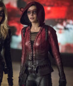 Arrow Speedy Willa Holland Thea Queen Leather Jacket