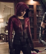Arrow Speedy Willa Holland Thea Queen Leather Jacket