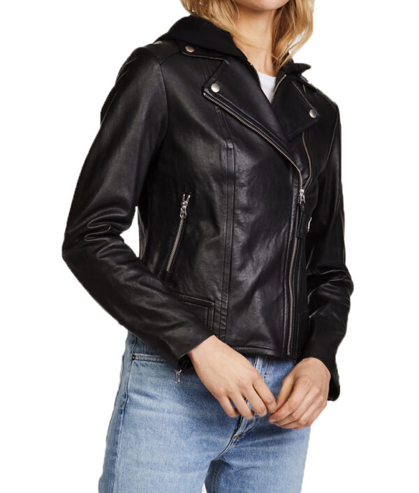 Black Siren Motorcycle Hooded Jacket