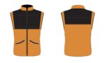 Custom Vest Black and Orange