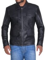 Damon Salvatore The Vampire Diaries Leather Jacket
