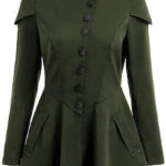 Women's-Hooded-Army-Green-Long-Trench-Coat