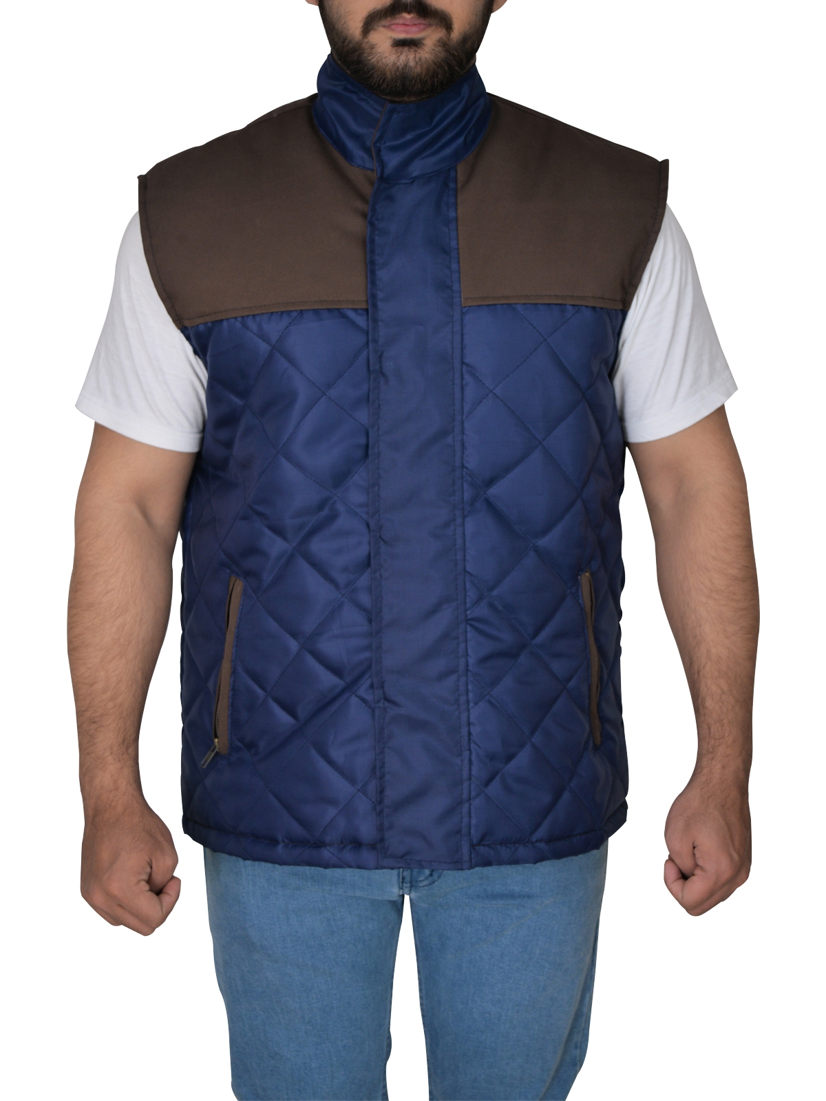 alex-roe-the-5th-wave-diamond-quilted-vest (1) Alex Roe The 5th Wave Diamond Quilted Vest