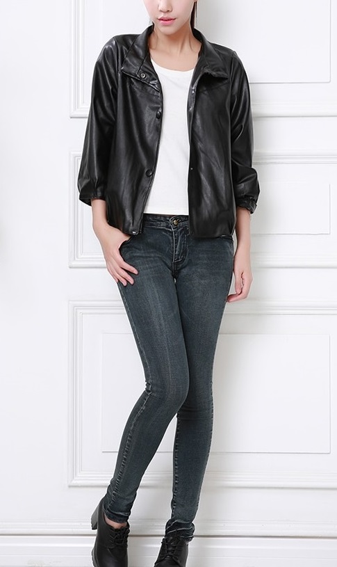 new-womens-black-leather-jacket (2) New Women's Black Leather Jacket - Image 1