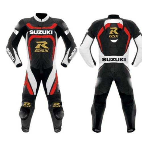 suzuki-motorbike-racing-black-leather-suit SUZUKI Motorbike Racing Black Leather Suit - Image 1
